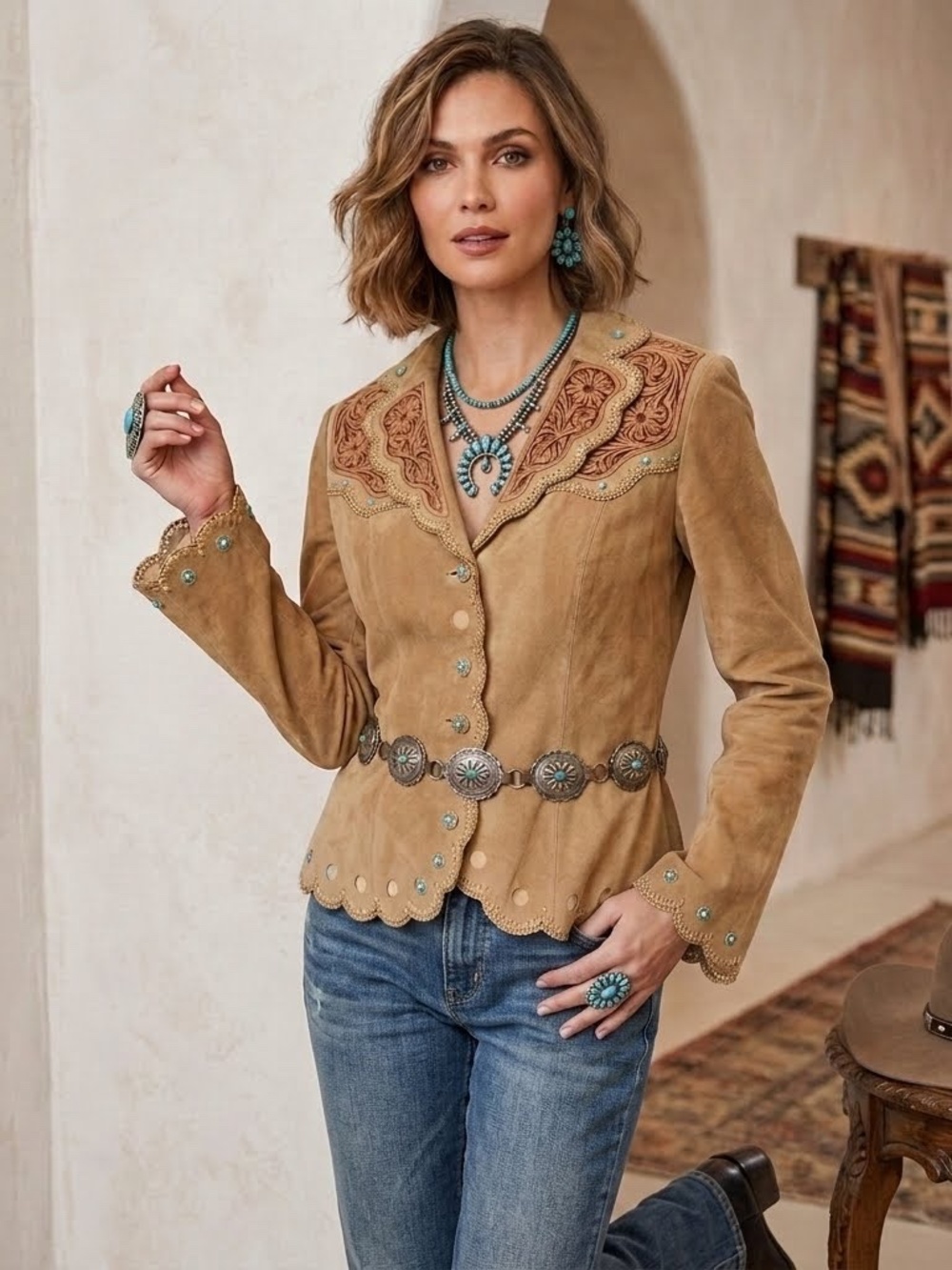 Genuine Suede Medium Jacket